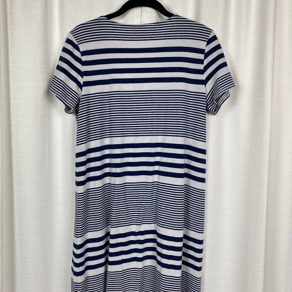 Vineyard Vines Blue Stripe Short Sleeve Shift Maxi Dress Sz.S - Picture 6 of 10